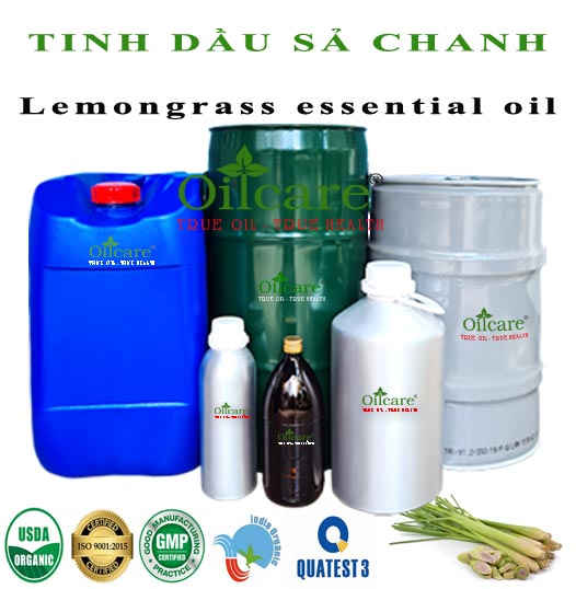 Tinh dầu sả chanh bán lít sỉ buôn theo kg, can, phuy citral trên 82%